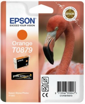 Inkoust Epson T0879 orange Retail Pack BLISTER | Stylus Photo R1900