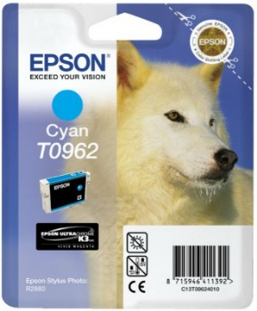 Inkoust Epson T0962 cyan UltraChrome K3 | Stylus Photo R2880