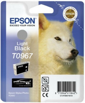 Inkoust Epson T0967 light black UltraChrome K3 | Stylus Photo R2880