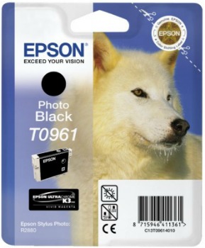 Inkoust Epson T0961 photo black UltraChrome K3 | Stylus Photo R2880