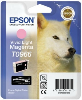 Inkoust Epson T0966 vivid light magenta UltraChrome K3 | Stylus Photo R2880