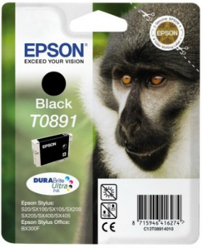 Inkoust Epson T0891 black DURABrite | 5.8ml | Stylus S20/SX100/SX105/SX200/SX205