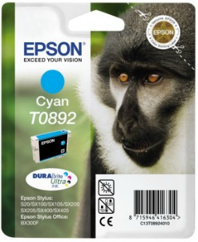 Inkoust Epson T0892 cyan DURABrite | 3.5ml | Stylus S20/SX100/SX105/SX200/SX205/
