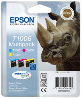 Bundle Epson T100 CMY MultiPack DURABrite Ultra BLISTER | 3x11.1ml | Epson St...