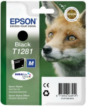 Inkoust Epson T1281 black | Stylus S22/SX125/SX425W/BX305F