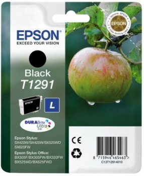 Inkoust Epson T1291 black | Stylus SX425W/SX525WD/BX305F/BX320FW/BX625FWD