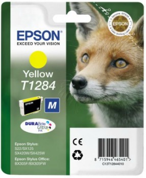 Inkoust Epson T1284 yellow | Stylus S22/SX125/SX425W/BX305F