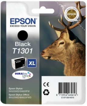 Inkoust Epson T1301 black | Stylus SX525WD/SX620FW/BX525WD/BX625FWD/BX925FWD