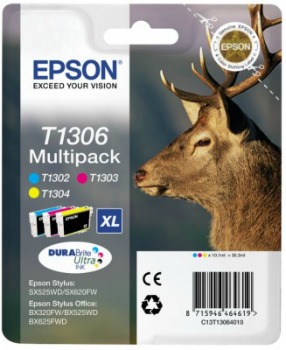 Bundle Epson T1306 MultiPack | Stylus SX525WD/BX305F/BX320FW/BX625FWD
