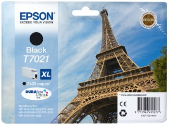 Inkoust Epson T702 black XL | WP4000/4500