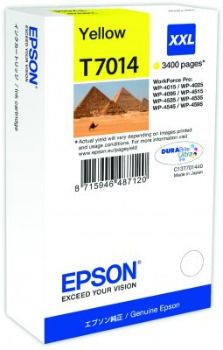 Inkoust Epson T701 yellow XXL | 3400str | WP4000/4500