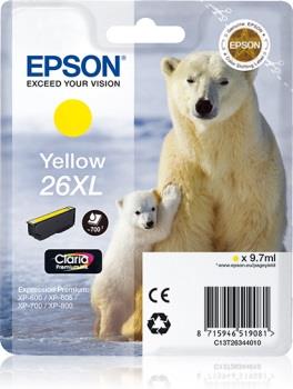Inkoust Epson T2634 XL yellow Claria | 9,7 ml | XP-600/700/800