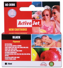 Inkoust ActiveJet AC-3eBK | Black | 26ml | Canon BCI-3eBK