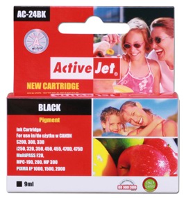 Inkoust ActiveJet AC-24BK | Black | 9 ml | Canon BCI-24BK