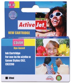 Inkoust ActiveJet AE-41 | Color | 39 ml | Chip | Epson T041