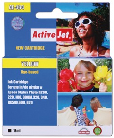 Inkoust ActiveJet AE-484 | Yellow | 18 ml | Chip | Epson T0484
