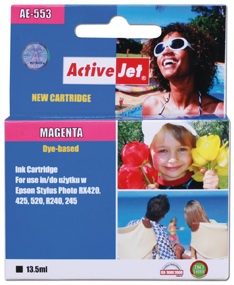 Inkoust ActiveJet AE-553 | Magenta | 13,5 ml | Chip | Epson T0553