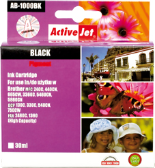 Inkoust ActiveJet AB-1000BK | Black | 35 ml | Brother LC1000BK,LC970BK