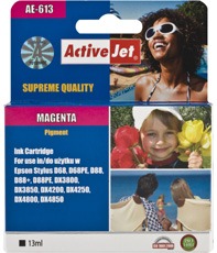 Inkoust ActiveJet AE-613 | Magenta | 13 ml | Chip | Epson T0613