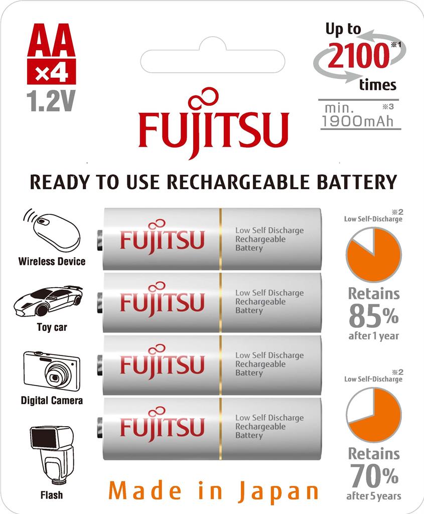 Fujitsu White R6/AA 1900mAh, 4 ks, box