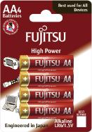 Fujitsu Alkaline High Power LR6/AA, 4 ks, Blister