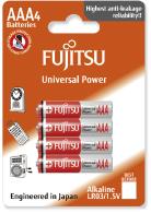 Fujitsu Alkaline Universal Power LR03/AAA, 4 ks, Blister