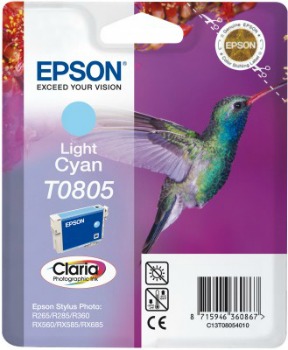 Inkoust Epson T0805 light cyan | Stylus Photo R265/285/360,RX560/585/685