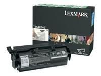 Toner Lexmark black | return | do aplikacji naklejkowych | T654dn/T654dtn/T654n