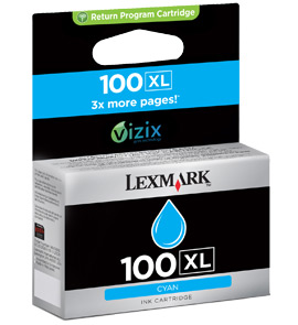 Inkoust Lexmark No 100XL cyan | 600str | seria S/ seria Pro | MOQ 48 ks ]