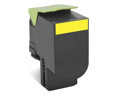 Toner Lexmark 802SY yellow | return | 2000 pgs| CX310dn / CX310n / CX410de / CX4