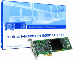 MATROX Millennium G550 PCI-Express, Low Profile, 32MB DDR, DualHead