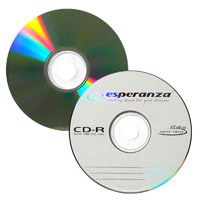 Esperanza CD-R [ cakebox 25 | 700MB | 52x | Silver ]