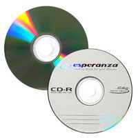 Esperanza CD-R [ slim jewel case 10 | 700MB | 56x | Silver ]