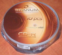 Titanum CD-R [ cakebox 10 | 700MB | 52x ]
