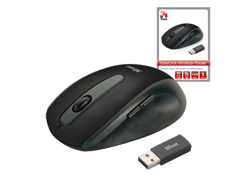 MyÅ¡ Trust EasyClick Wireless Mouse (2,4 GHz, 1000 DPI, 5 tlaÄÃ­tek)