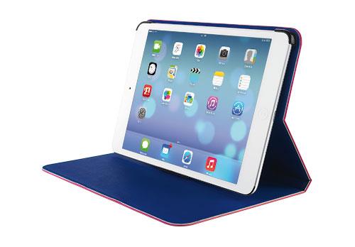 Aeroo Ultrathin Folio Stand for iPad Air - pink-blue