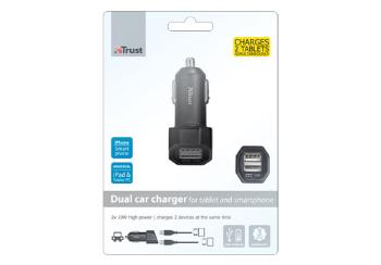 Dual Car Charger for tablet and smartphone