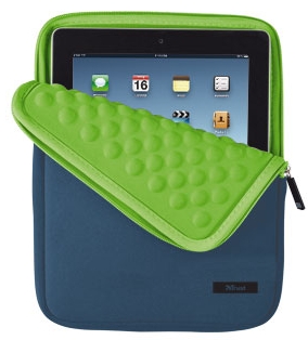 Trust Anti-shock Bubble Sleeve for 10'' tablets - blue