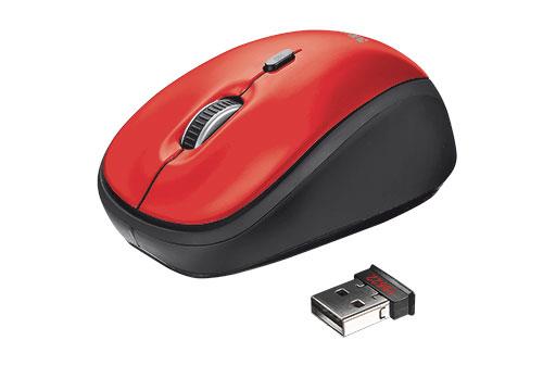 Yvi Wireless Mouse - red