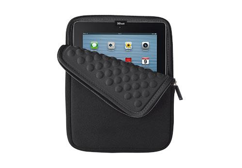 Trust Anti-shock Bubble Sleeve for 10'' tablets - black