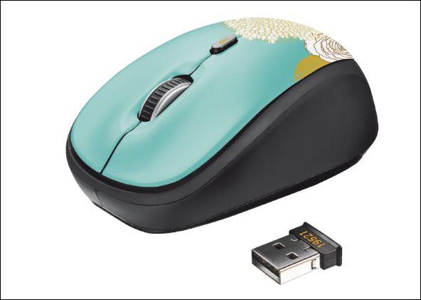 Yvi Wireless Mouse - flower