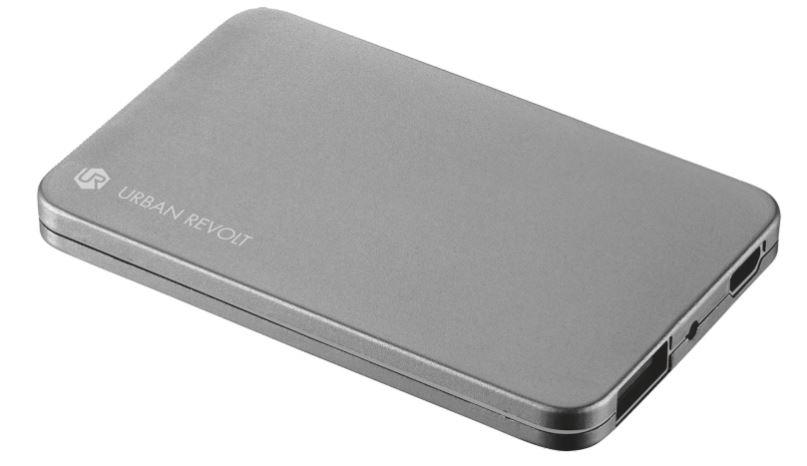 PowerBank 1800T Ultra-thin Portable Charger - silver