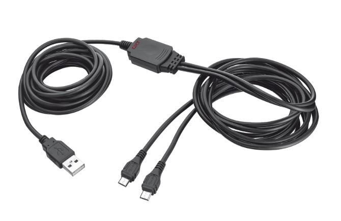 GXT 222 Duo Charge & Play Cable for PS4