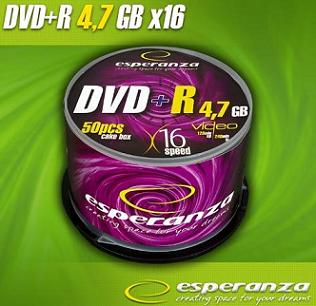 Esperanza DVD-R [ cakebox 50 | 4.7GB | 16x ]