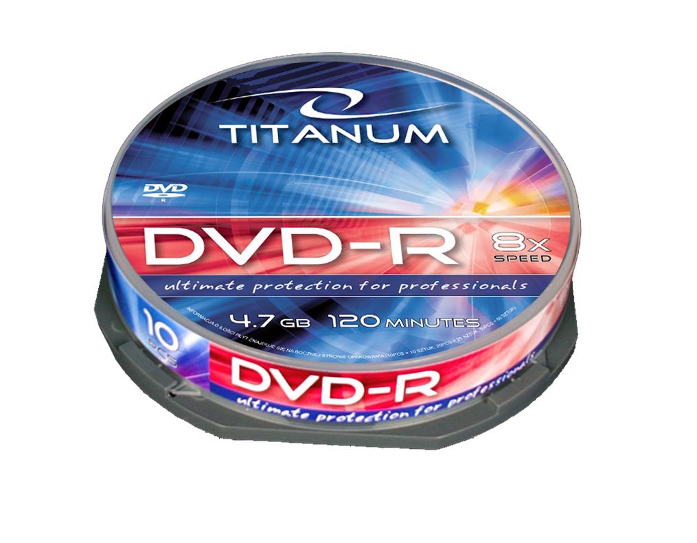 Titanum DVD-R [ cakebox 10 | 4.7GB | 8x ]