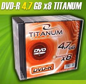 Titanum DVD-R [ slim jewel case 10 | 4.7GB | 8x ]