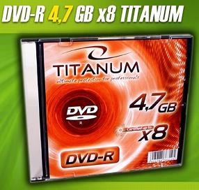 Titanum DVD-R [ slim jewel case 1 | 4.7GB | 8x ]