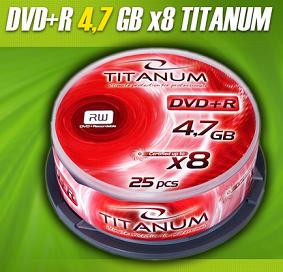 Titanum DVD+R [ cakebox 25 | 4.7GB | 8x ]
