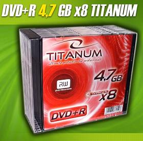 Titanum DVD+R [ slim jewel case 10 | 4.7GB | 8x ]