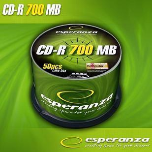 Esperanza CD-R [ cakebox 50 | 700MB | 52x | Silver ]